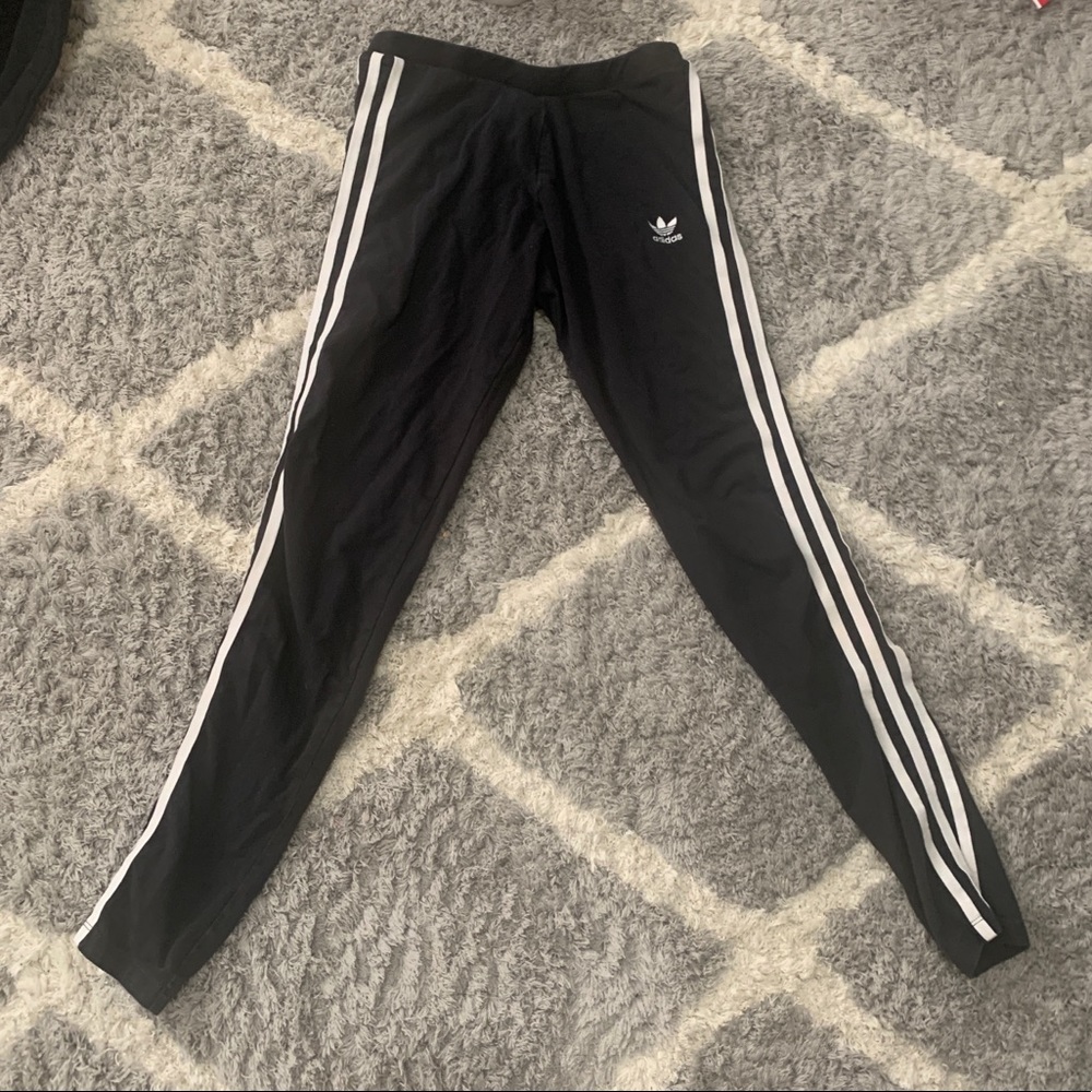 Black Adidas 3 Stripe Leggings